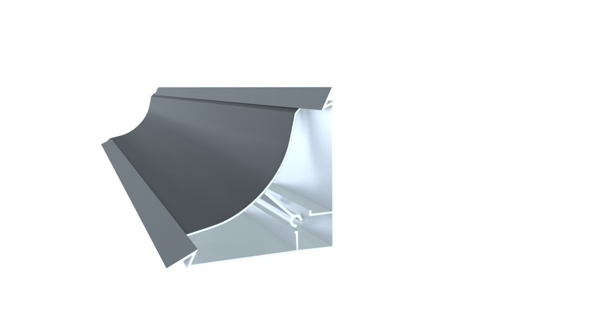 Parlak Krom Küvet Köşe Profili (PVC)