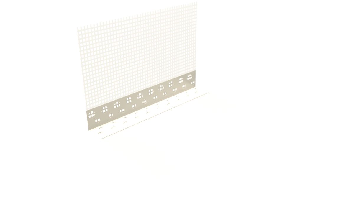 Beyaz Fileli Köşe Profili