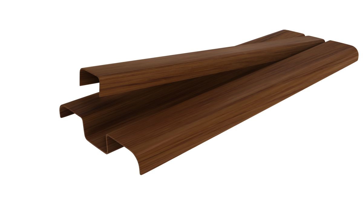 Wood Slatted Baseboard PVC