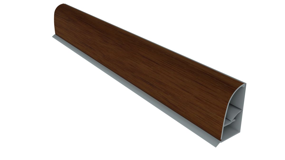 Merbau Dış Bükey Tezgah Süpürgeliği