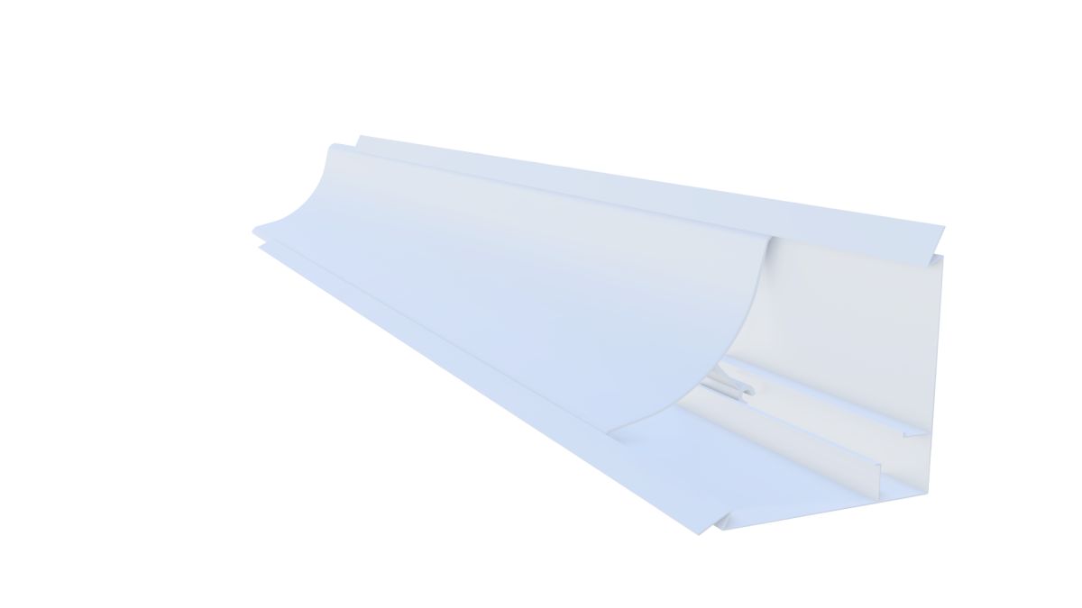 White Concave Countertop Baseboard