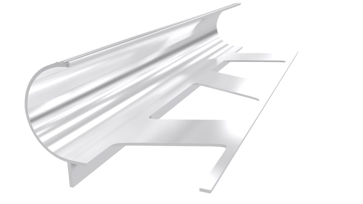 Parlak Aluminyum Merdiven Burun Ç Profili