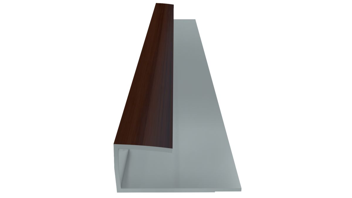 ALUMINIUM ELLIPTICAL PARQUET ENDING PROFILE
