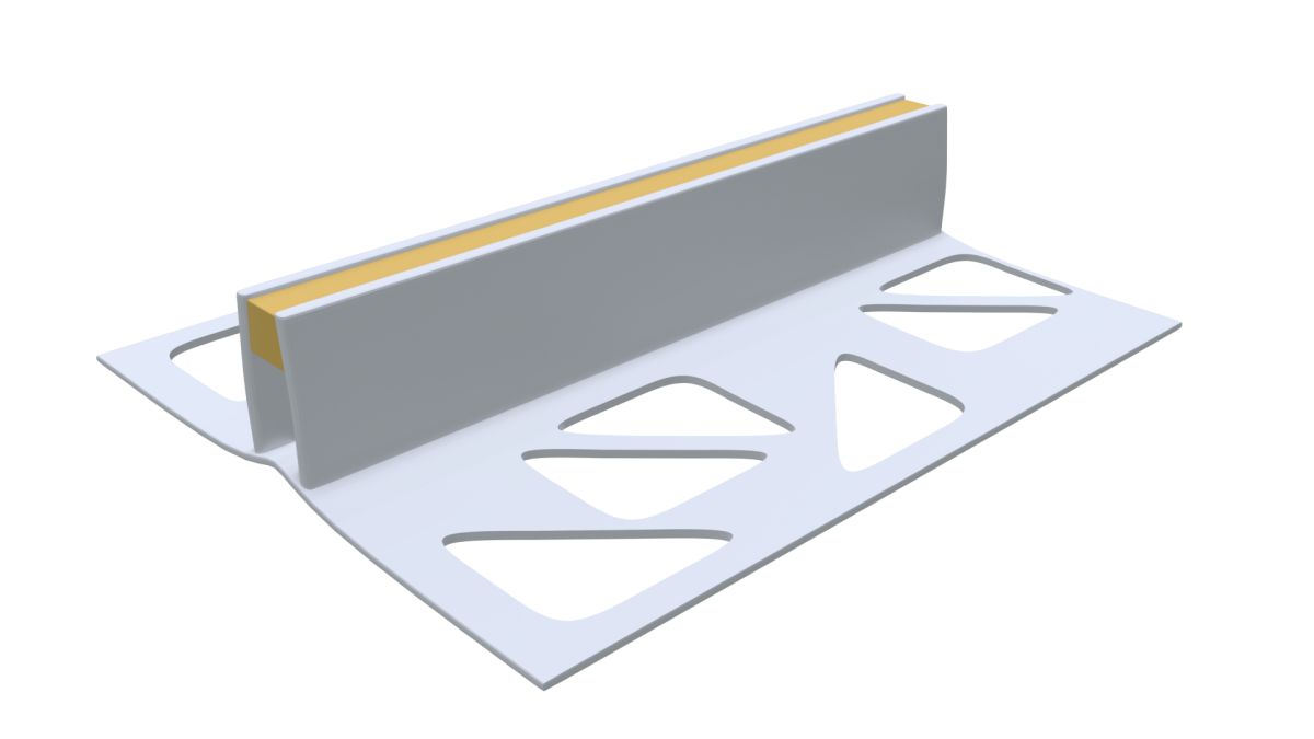 Beyaz Genleşme Derz Profili Dilatasyon PVC