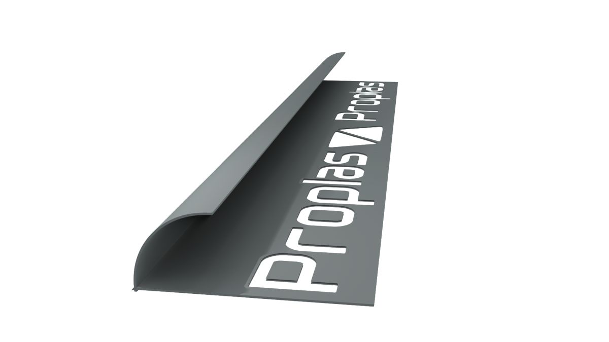 Gri Seramik Dış Köşe Yarım Ay (PVC)